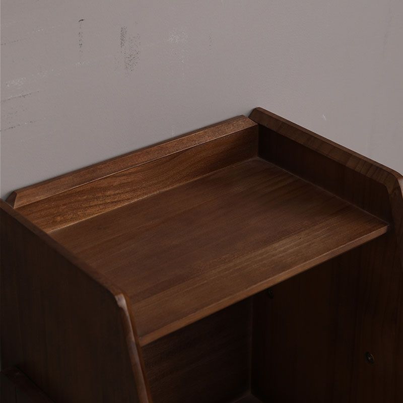 Geometry Wooden Bookshelf Modern Style Bookcase for Bedroom , 15" W X 11" D