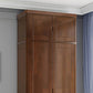 Contemporary Style Wardrobe Armoire Solid Wood Wardrobe Closet with Doors and Drawers Clearhalo 'Armoires & Wardrobes' 'armoires_wardrobes' 'Bedroom Furniture' 'furn' 'furn_armoires_wardrobes' 'Furniture' 1200x1200_4c00d4e5-280c-43e2-87cf-021b2aa0f989