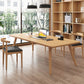 Table à manger contemporaine en bois massif Table à manger naturelle pour salle à manger