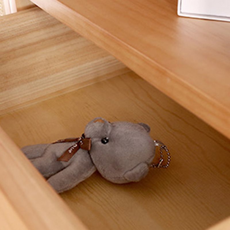 Contemporary Cabinet 4 Shelves With Doors Pine Squared Legs Accent Cabinet Clearhalo 'Cabinets & Chests' 'cabinets_chests' 'furn' 'furn_cabinets_chests' 'Furniture' 'Living Room Furniture' 1200x1200_4c023d49-4917-430f-ab7c-96968a4611c3