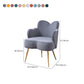 Glam Armrest Backrest Cushion Chair with Metal Legs for Hotel