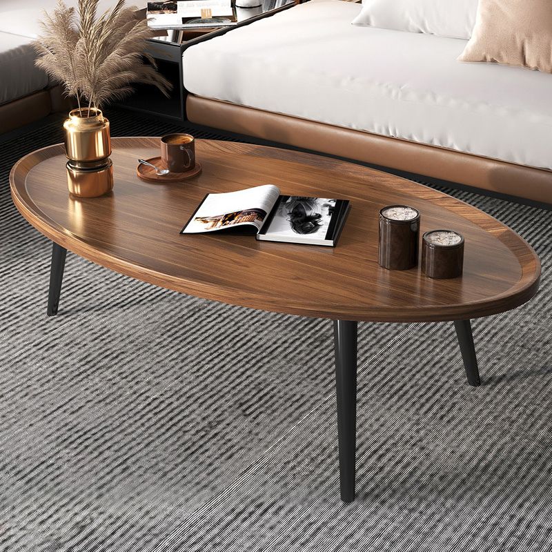 14.9/18.8" H 4-Leg Base Wooden Solid Color Round Coffee Table For Apartment Clearhalo 'Coffee & Accent Tables' 'Coffee Tables' 'coffee_tables' 'furn' 'furn_coffee_tables' 'Furniture' 'Living Room Furniture' 1200x1200_4c0276ad-5d7a-404c-b5b5-f13226280ff0