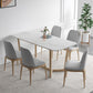 Simplicity Rectangle Dining Room Table Sintered Stone Table with Trestle Base Clearhalo ' dining_table' 'Dining Tables & Seating' 'Dining Tables' 'furn' 'furn_dining_table' 'Furniture' 'furniture_dining_table' 'Kitchen & Dining Furniture' 'kitchen&dining_furn' 'kitchen' 'kitchen_dining_table' 1200x1200_4c05ff1f-943b-4aa0-9d1f-8c98cd965fb1