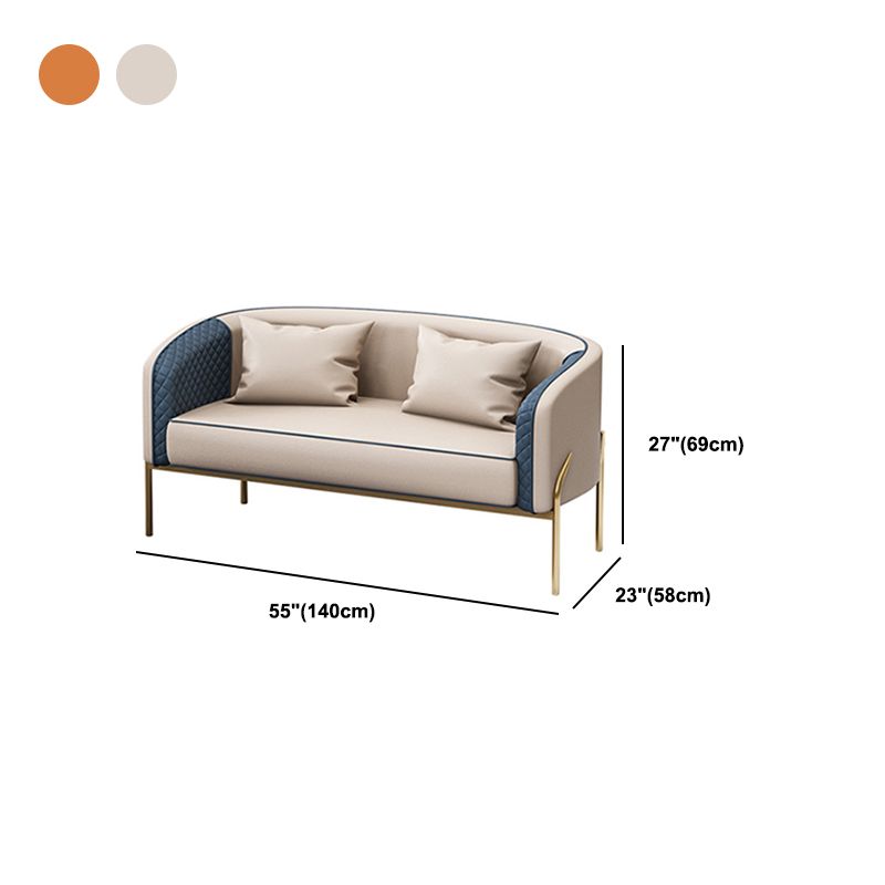 Modernes 22,83 "Breitsofa Kunstledertuxedo Arm Sofa für Wohnzimmer