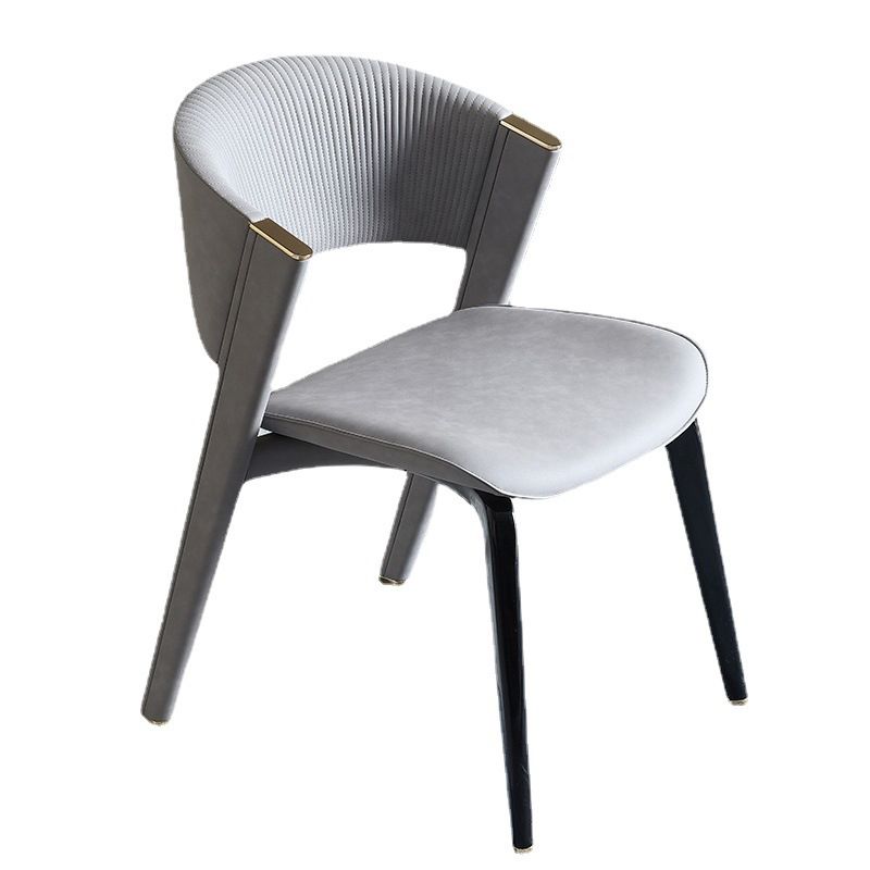 Industrial Upholstered Armless Chair Kitchen Open Back Dining Chair Clearhalo 'Dining Chairs' 'Dining Tables & Seating' 'dining_chair' 'furn' 'furn_dining_chair' 'Furniture' 'Kitchen & Dining Furniture' 1200x1200_4c079544-2d03-4f10-be18-9d47f69b1d62