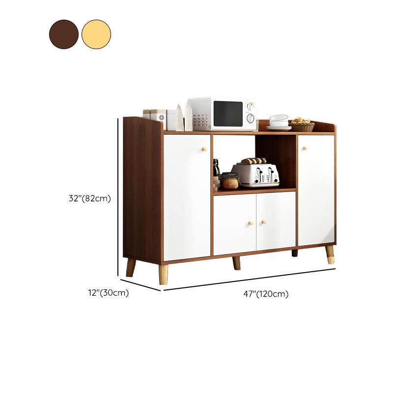 Servidor de comedor de estilo moderno servidor de madera de ingeniería para sala de estar