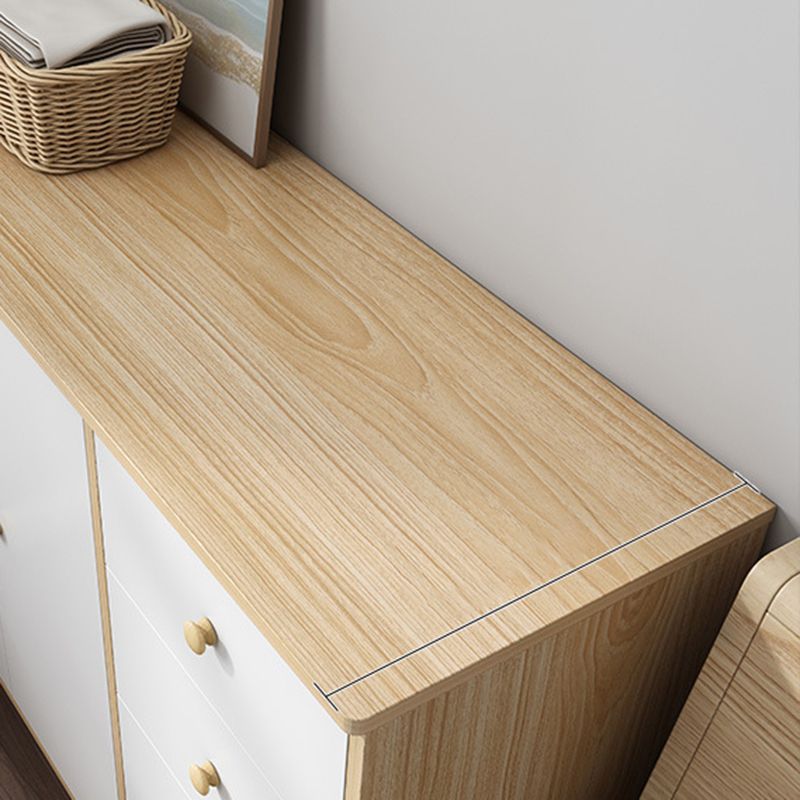 Cassettiera moderna in legno realizzata con larghezza di 14,82 pollici