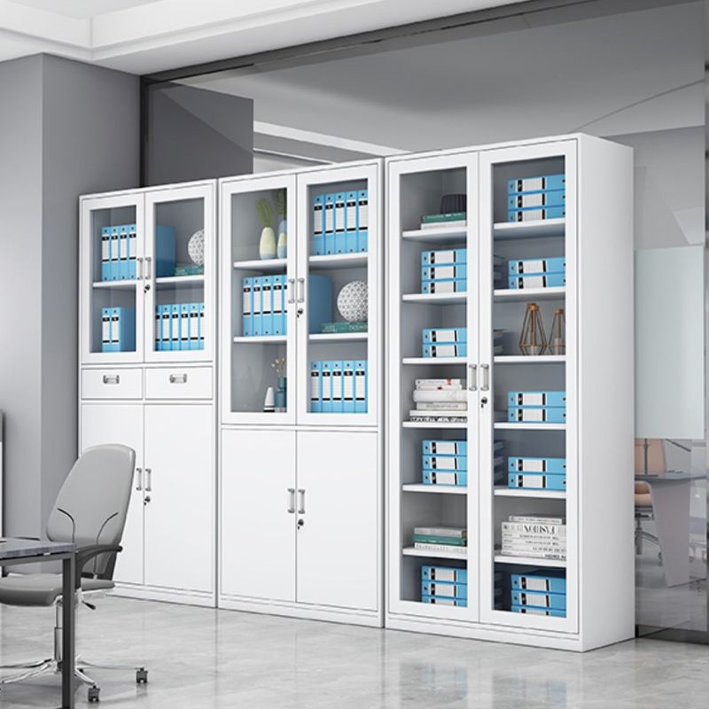 Mobili mobili moderni in acciaio ripiani di stoccaggio regolabile e cassetti di bloccaggio