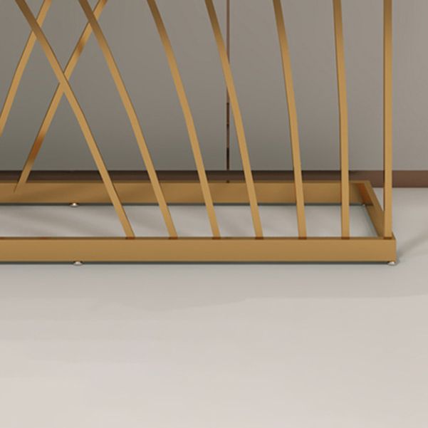 Tavolo da divano console in pietra glam tavolo accento console ovale per hall