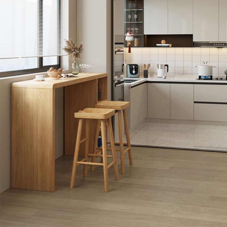 Juego de mesa de bar rectangular moderno, juego de mesa de bar de madera marrón de 1/3 piezas