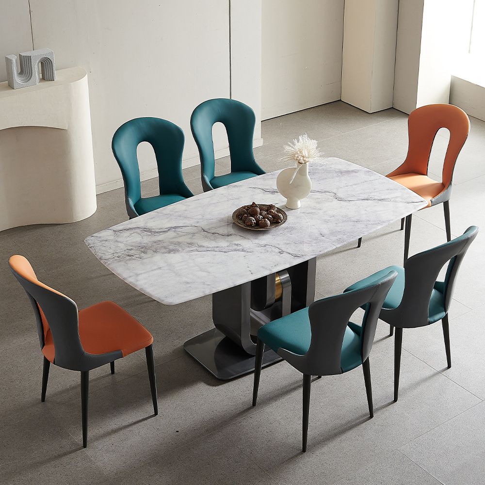 Rectangle Modern Dining Table Set 1/2/5/7 Pcs Dinette Set for Dining Room Clearhalo 'Dining Room Sets' 'Dining Tables & Seating' 'dining_room_set' 'furn' 'furn_dining_room_set' 'Furniture' 'Kitchen & Dining Furniture' 1200x1200_4c0e7151-0360-48d0-9572-d456e5c0379f