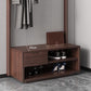 Modern Style Storage Armoire Home Wooden Wardrobe Cabinet with Shelves