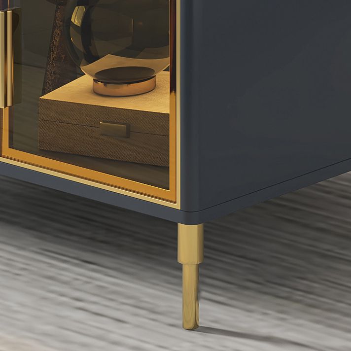 Poner de Stone and Wood TV Stand Scandinavian 4-Drawer TV Console