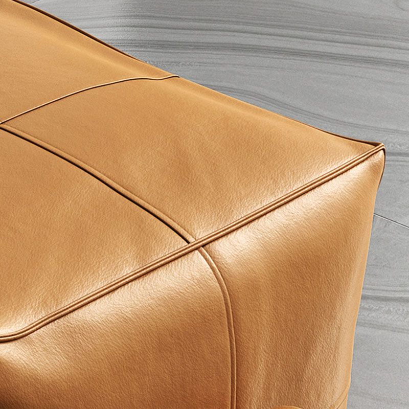 Contemporary Home Square Ottoman Leather Foot Stool without Legs Clearhalo 'furn' 'furn_ottomans_poufs' 'Furniture' 'Living Room Furniture' 'Ottomans & Poufs' 'ottomans_poufs' 1200x1200_4c10da17-c392-4c2c-b43d-58378318fdce