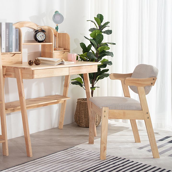 Contemporary Style Wooden Dining Chairs Open Back Dining Arm Chairs for Kitchen Clearhalo ' kitchen&dining_furn' 'Dining Chairs' 'Dining Tables & Seating' 'dining_chair' 'furn' 'furn_dining_chair' 'Furniture' 'furniture_dining_chair' 'Kitchen & Dining Furniture' 'kitchen' 1200x1200_4c135bd7-0bc0-412e-8471-1d3dd05d08d8