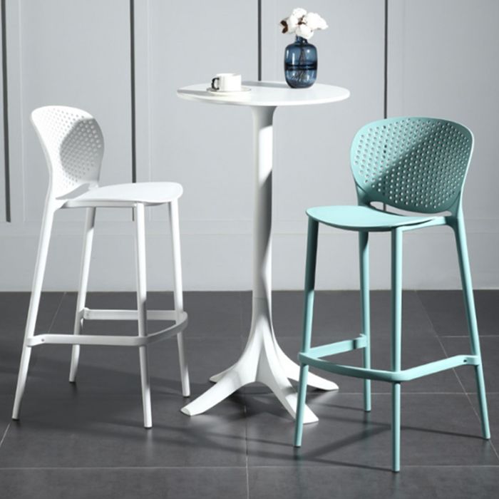 Contemporary Style Bar-stool Plastic Counter Bar Stool with Plastic Legs for Home Clearhalo 'Bar Furniture' 'Bar Stools' 'bar_stools' 'furn' 'furn_bar_stools' 'Furniture' 'furniture_bar_stools' 'Kitchen & Dining Furniture' 1200x1200_4c137f54-a4c1-469a-9a5a-24fec8668a1f