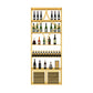 Glam Floor Wine Bottle Holder Metal Single Wine Rack in Gold/Black Clearhalo 'furn' 'furn_wine_racks' 'Furniture' 'Kitchen & Dining Furniture' 'Wine Racks' 'wine_racks' 1200x1200_4c13f08e-e749-4251-8eee-d46e73099710
