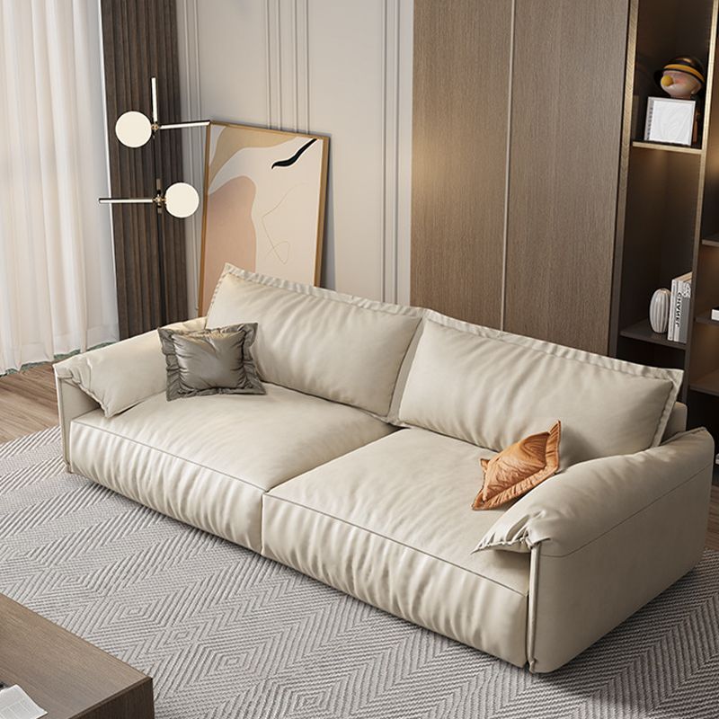 Leather Square Arm Loveseat Standard Loose Back Settee Furniture Clearhalo 'furn' 'furn_sofas' 'Furniture' 'furniture_sofas' 'kitchen' 'kitchen_sofas' 'Living Room Furniture' 'Sofa' 'sofas' 1200x1200_4c14a6a7-a74e-48f5-b59d-2da398ec49a0