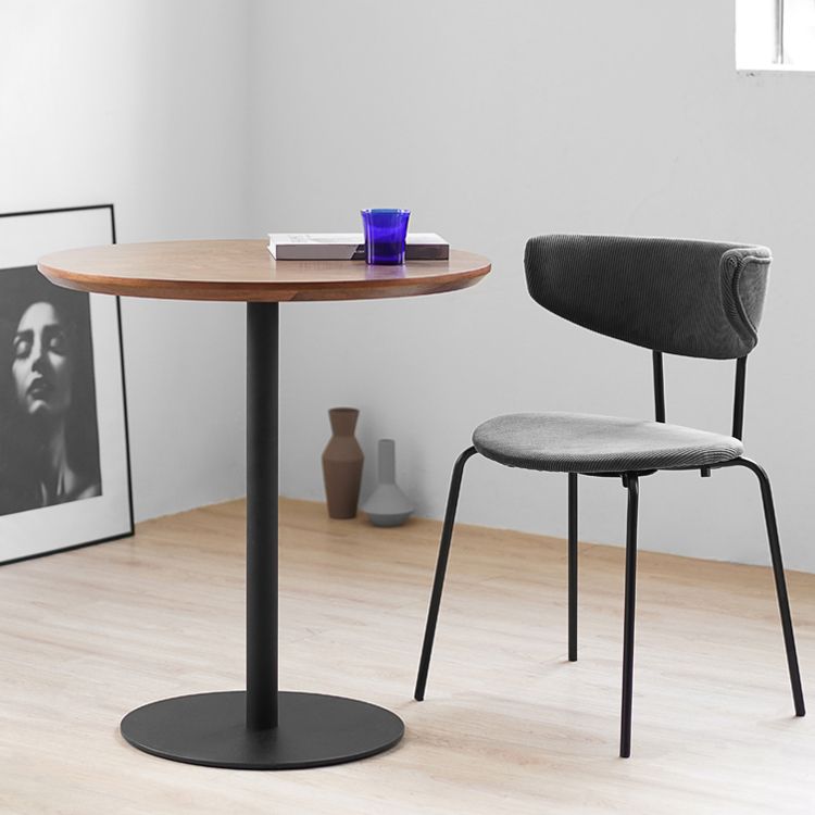 Round Tulip Base Casual Dining Table Four-Color Fixed Table with Solid Wood Clearhalo ' dining_table' 'Dining Tables & Seating' 'Dining Tables' 'furn' 'furn_dining_table' 'Furniture' 'furniture_dining_table' 'Kitchen & Dining Furniture' 'kitchen&dining_furn' 'kitchen' 'kitchen_dining_table' 1200x1200_4c14d2d2-a1c3-4ec4-a8f5-bbeeb5ff34c0