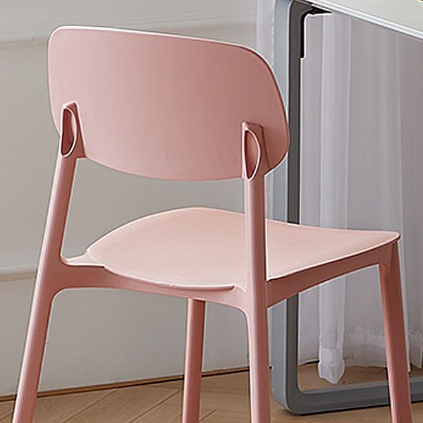 Modern Stackable Open Back Side Chair Plastic Matte Finish Dining Chair Clearhalo ' kitchen&dining_furn' 'Dining Chairs' 'Dining Tables & Seating' 'dining_chair' 'furn' 'furn_dining_chair' 'Furniture' 'furniture_dining_chair' 'Kitchen & Dining Furniture' 'kitchen' 1200x1200_4c157d32-b7bc-454b-8253-227f3d0d60e1