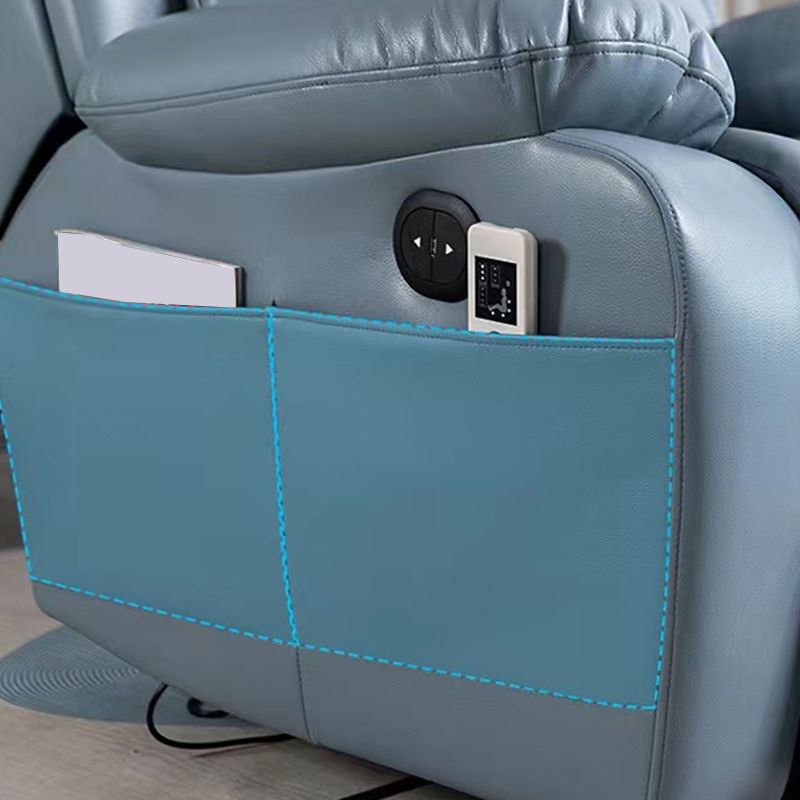 Sedia reclinabile in pelle finta glam reclinabile a colori solidi