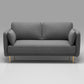 Square Arm Contemporary Settee Sofa Standard Velvet Settee Couch Clearhalo 'furn' 'furn_sofas' 'Furniture' 'Living Room Furniture' 'Sofa' 'sofas' 1200x1200_4c197505-8441-4635-8889-ebc2a46e18ad