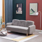 Fabric Sofa 29.92" High Recessed Arm Sofa with 3-seater for Apartment