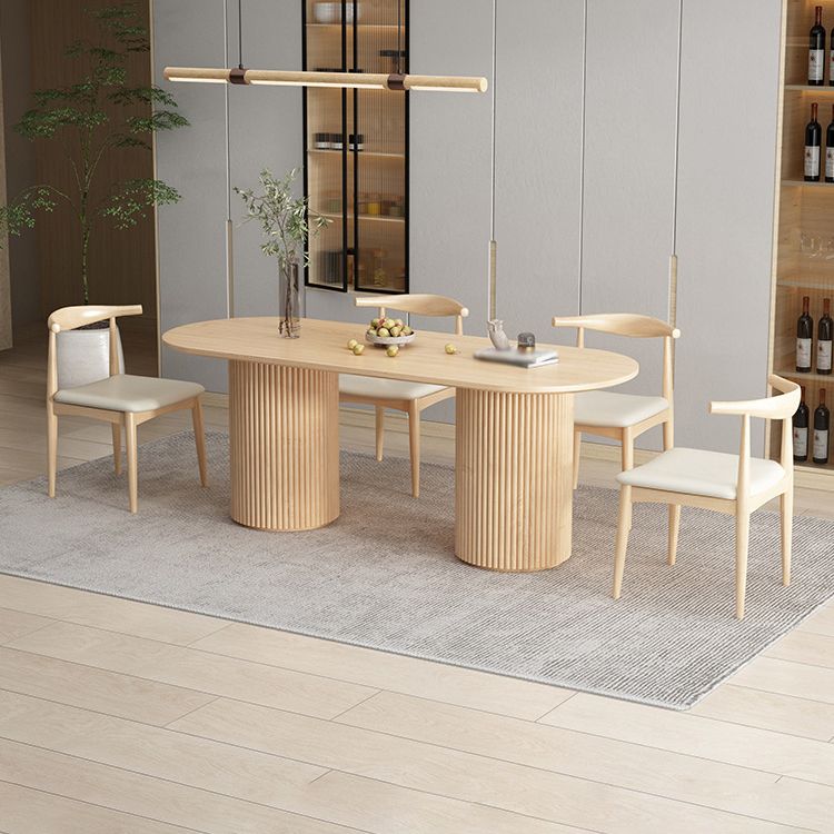 Contemporary Solid Wood Dining Table Set 1/5/7 Pieces Home Dining Room Set Clearhalo 'Dining Room Sets' 'Dining Tables & Seating' 'dining_room_set' 'furn' 'furn_dining_room_set' 'Furniture' 'Kitchen & Dining Furniture' 1200x1200_4c1b9870-043d-461f-9ea8-2baf1dc07711