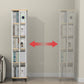 Contemporary Standard Shelf Metal Shelf Bookcase with Casters Clearhalo 'Bookcases' 'furn' 'furn_bookcases' 'Furniture' 'Office Furniture' 1200x1200_4c1ba33c-19cd-4ec3-9968-976e524e43a4