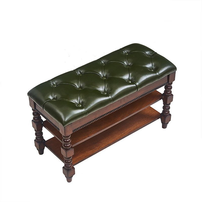 13.65 Inch W Traditional Bench Solid Wood Entryway Bench with Upholstered Clearhalo 'Benches' 'Chairs & Seating' 'furn' 'furn_benches' 'Furniture' 'Living Room Furniture' 1200x1200_4c1ca5aa-4dba-4259-ba4d-59a22f205397