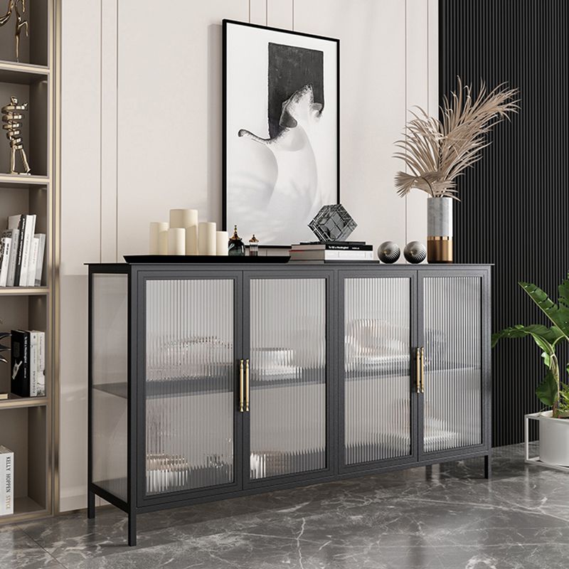 Glass Door Display Cabinet Industrial Storage Cabinet for Living Room Clearhalo 'Display & China Cabinets' 'display_china_cabinets' 'furn' 'furn_display_china_cabinets' 'Furniture' 'Kitchen & Dining Furniture' 1200x1200_4c1cb613-734b-458f-9021-9b88f99c57b3