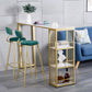 Industrielles Pub-Ess-Set, 1/2/3-teilig, Barhocker und Tisch-Set