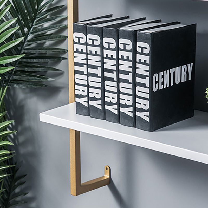 Libreria in metallo galleggiante in metallo galleggiante a muro di lusso leggero