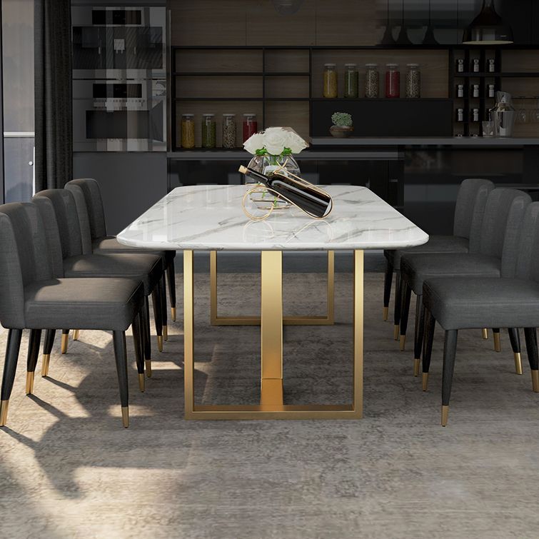Traditional Luxury Dining Table Rectangle Sintered Stone Sled Dining Table Clearhalo ' dining_table' 'Dining Tables & Seating' 'Dining Tables' 'furn' 'furn_dining_table' 'Furniture' 'furniture_dining_table' 'Kitchen & Dining Furniture' 'kitchen&dining_furn' 'kitchen' 'kitchen_dining_table' 1200x1200_4c24405b-52a9-47cd-a0b4-20872aca9dbd