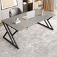 Table d'écriture en pierre de bureau de bureau rectangle de style moderne