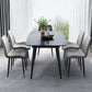 Metal Industrial Rectangle Dining Table Black Sintered Stone Table with Metal Legs Clearhalo ' dining_table' 'Dining Tables & Seating' 'Dining Tables' 'furn' 'furn_dining_table' 'Furniture' 'furniture_dining_table' 'Kitchen & Dining Furniture' 'kitchen&dining_furn' 'kitchen' 'kitchen_dining_table' 1200x1200_4c26e454-79b8-40fb-a47a-5de5f86d57c0