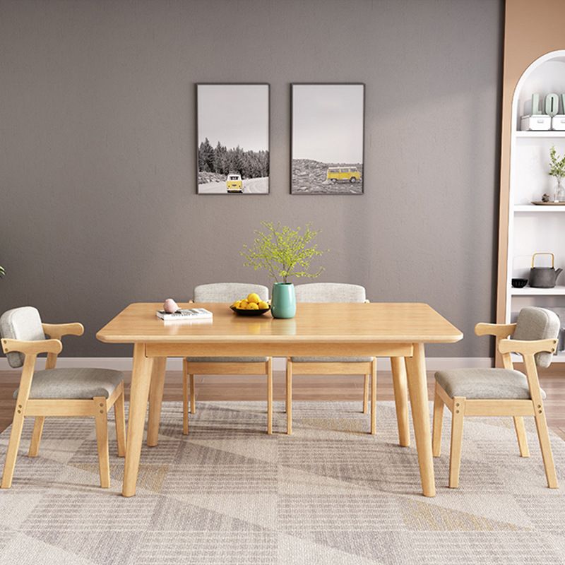 Solid Wood Dining Room Table Modern Dining Table for Kitchen Clearhalo 'Dining Tables & Seating' 'Dining Tables' 'dining_table' 'furn' 'furn_dining_table' 'Furniture' 'Kitchen & Dining Furniture' 1200x1200_4c277f39-6765-4d31-82ab-284c149216fb