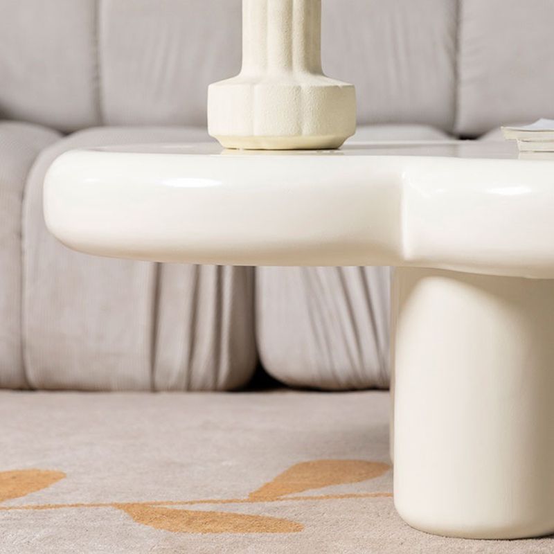 13.78" Tall Scandinavian Style Coffee Cocktail Table Wooden Coffee Table