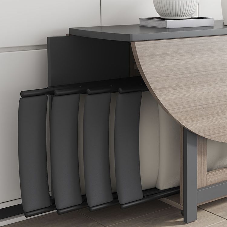 1/3/9 pezzi tavolo da pranzo a forma tondo in legno e set di sedie