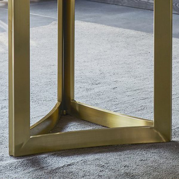 Tavolo da pranzo in marmo contemporaneo con sedie da pranzo in pelle 4/6