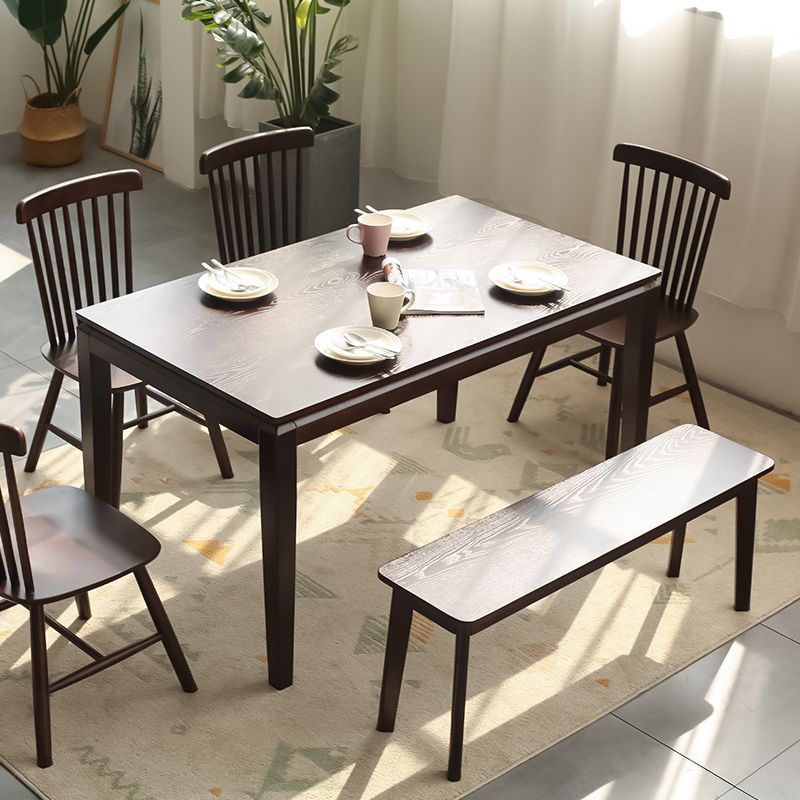 11.8 Inch Wide Modern Seating Bench Solid Wood Rubberwood Bench Clearhalo 'Benches' 'Chairs & Seating' 'furn' 'furn_benches' 'Furniture' 'Living Room Furniture' 1200x1200_4c2bf259-05cc-4923-8f2f-0dc3263ddb35