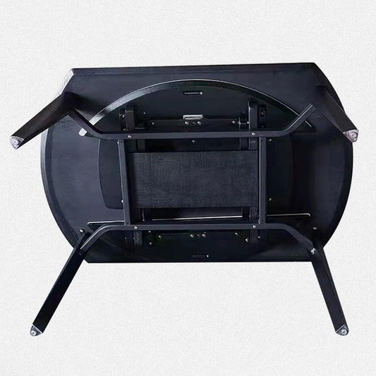 Contemporary Collapsible Sintered Stone Dining Room Table with 4 Solid Wood Legs Kitchen Dining Set Clearhalo 'Dining Room Sets' 'Dining Tables & Seating' 'dining_room_set' 'furn' 'furn_dining_room_set' 'Furniture' 'furniture_dining_room_set' 'Kitchen & Dining Furniture' 'kitchen&dining_furn' 'kitchen' 1200x1200_4c2f8f06-0f99-4f5c-ba1a-df24dde9ca3e