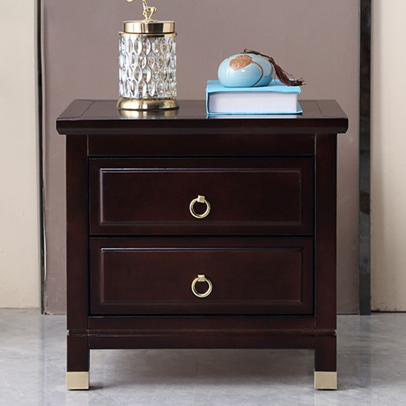 Traditional Accent Table Nightstand Antique Finish Drawer Storage Bed Nightstand Clearhalo 'Bedroom Furniture' 'furn' 'furn_night_stand' 'Furniture' 'night_stand' 'Nightstands' 1200x1200_4c30eb7f-3f44-46f5-966f-af87a79e02de