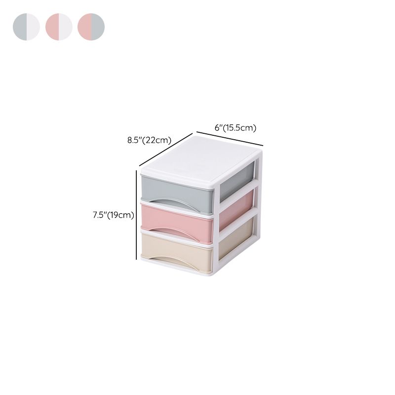 Cabine di colore del gabinetto verticale cassetti di plastica per home office