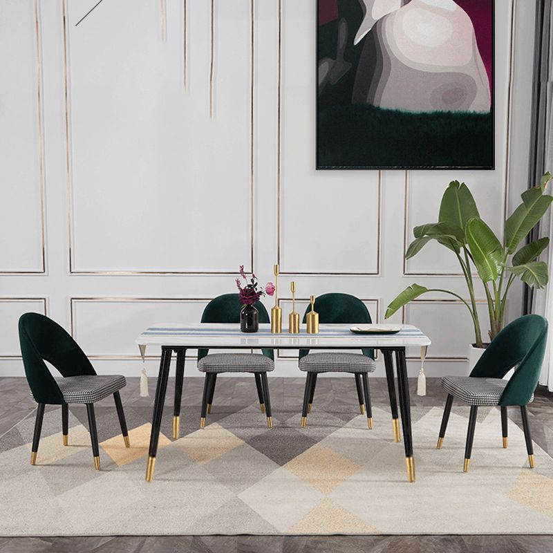 Glam Arm Chair Fabric Open Back Dining Chair for Dining Room Clearhalo 'Dining Chairs' 'Dining Tables & Seating' 'dining_chair' 'furn' 'furn_dining_chair' 'Furniture' 'Kitchen & Dining Furniture' 1200x1200_4c32722f-7ce4-44a8-9136-732549e392ad