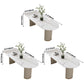 Free Form Sintered Stone White Dining Table Simplicity Double Pedestal Table for Dining Room Clearhalo ' dining_table' 'Dining Tables & Seating' 'Dining Tables' 'furn' 'furn_dining_table' 'Furniture' 'furniture_dining_table' 'Kitchen & Dining Furniture' 'kitchen&dining_furn' 'kitchen' 'kitchen_dining_table' 1200x1200_4c32e089-930f-4d25-9eef-11c6979eb91d