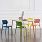 Colorful Plastic Dining Armless Chairs Nordic Style Open Back Side Chair Clearhalo ' kitchen&dining_furn' 'Dining Chairs' 'Dining Tables & Seating' 'dining_chair' 'furn' 'furn_dining_chair' 'Furniture' 'furniture_dining_chair' 'Kitchen & Dining Furniture' 'kitchen' 1200x1200_4c345e48-5e1c-4eda-a361-4223b0ec268f