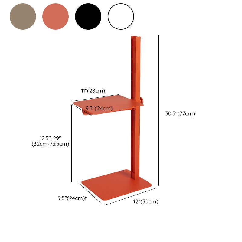 Modern Adjustict Side End Table in Metal C Side Accent Side Table Clearhalo 'Coffee & Accent Tables' 'End & Side Tables' 'end_side_tables' 'furn' 'furn_end_side_tables' 'Furniture' 'Living Room Furniture' 1200x1200_4c350e93-79bf-460d-8d76-0049f06331dc