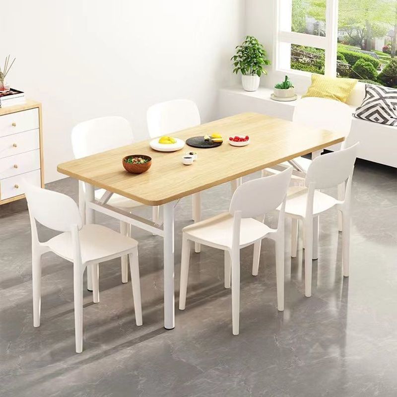 Sillas de comedor de estilo moderno silla de comedor de plástico de plástico