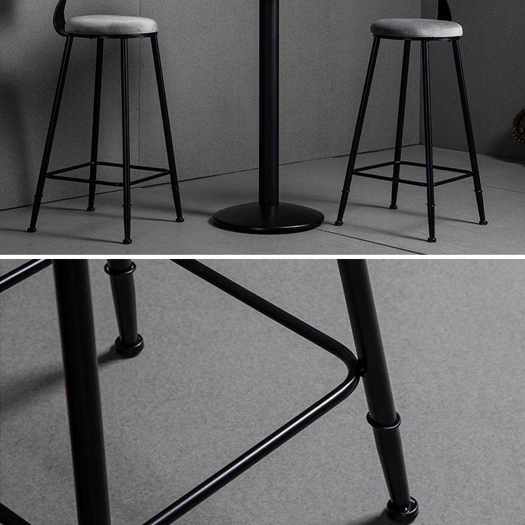 Industrielles 1/2/3-teiliges rundes Bartisch-Set aus Sinterstein-Bistro-Set für den Heimgebrauch